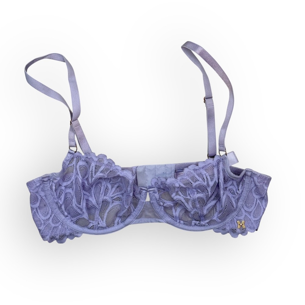 Savage X Fenty Light Purple Lace Bra Size 36C Unlined Underwire‎